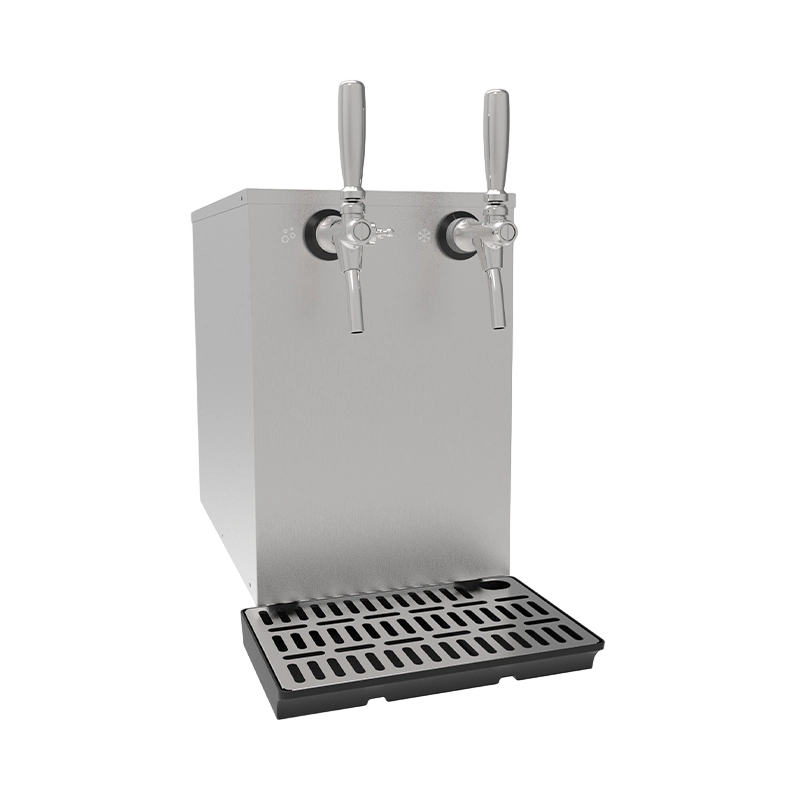 Dispensador compacto de agua con gas de doble grifo para encimera BST30A para Horeca